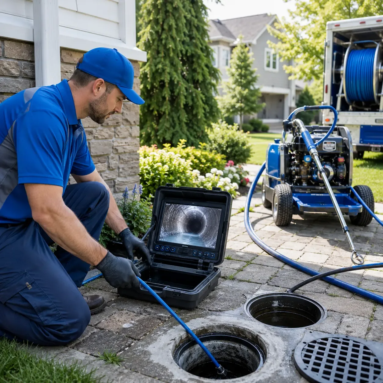Outdoor drain cleaning professionals serving Glenwood Landing, NY
